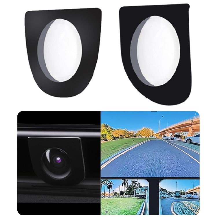 Прозрачный корпус защитной крышки камеры Защита от царапин и ударов Всепогодный Прозрачное изображение Разработан для транспортного средства Легкая установка 2 шт.