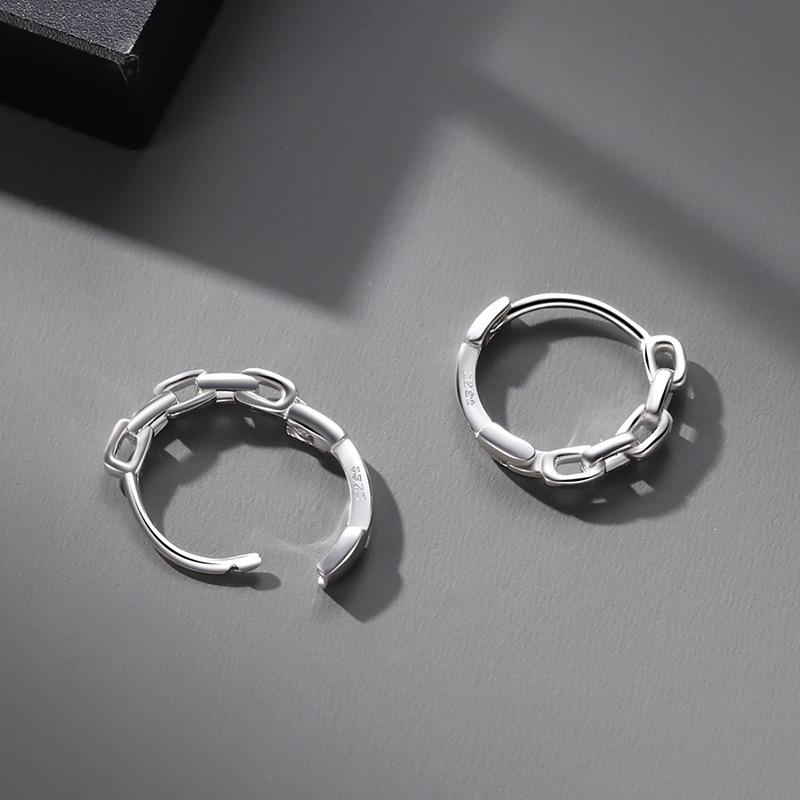 Men's Trendy Stud Earrings: Minimalist European & American Hip-Hop Hoops