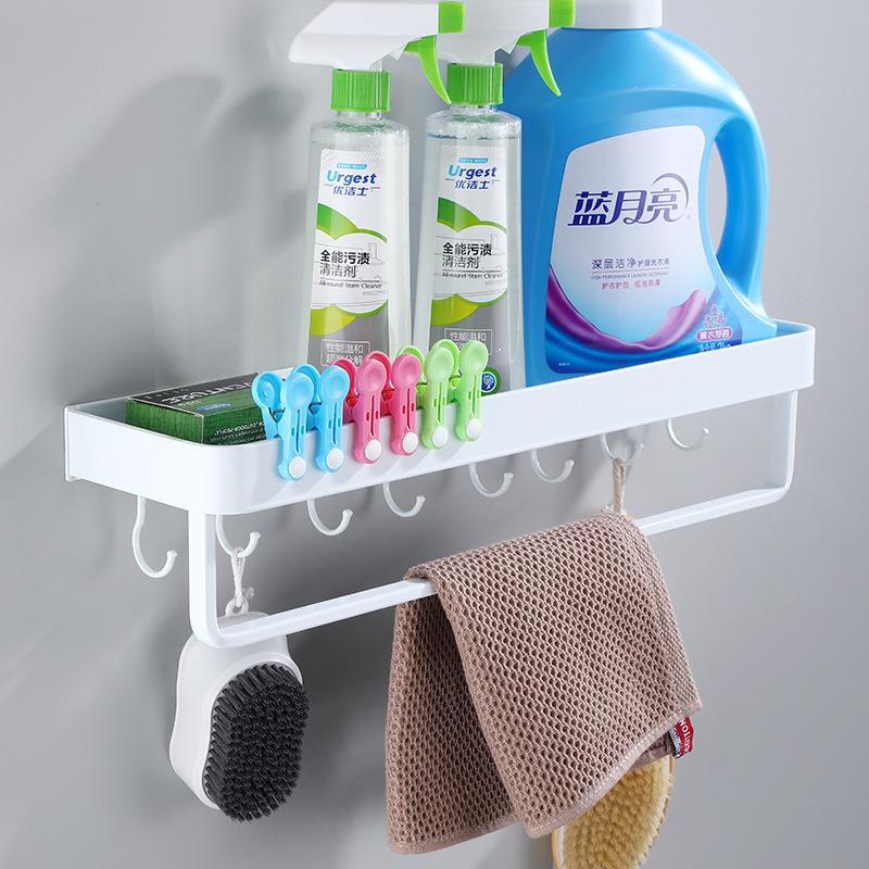 Полка для ванной комнаты, полка для душа с держателем для полотенец, белая угловая полка 30-50 см, настенная, черная, алюминиевая, держатель для кухонных принадлежностей