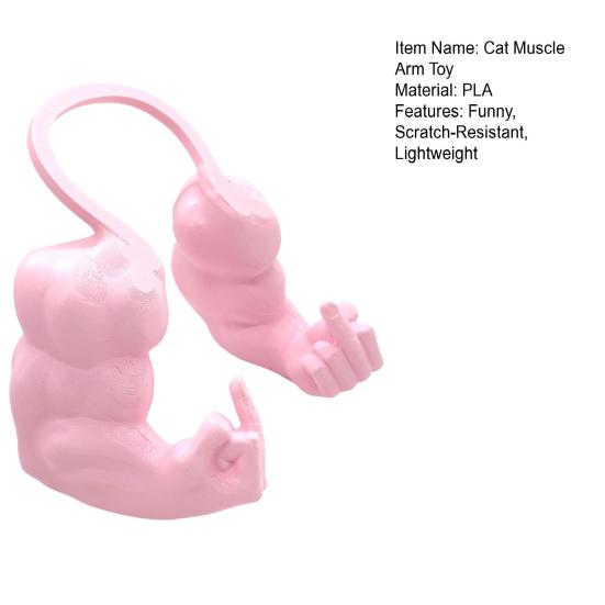 Костюм кота-мускула руки, 3D-печать, смешная кошачья шея-рука с мышцами, игрушка-пародия для питомца, подвесная рука, принадлежности для вечеринки по случаю дня рождения котенка