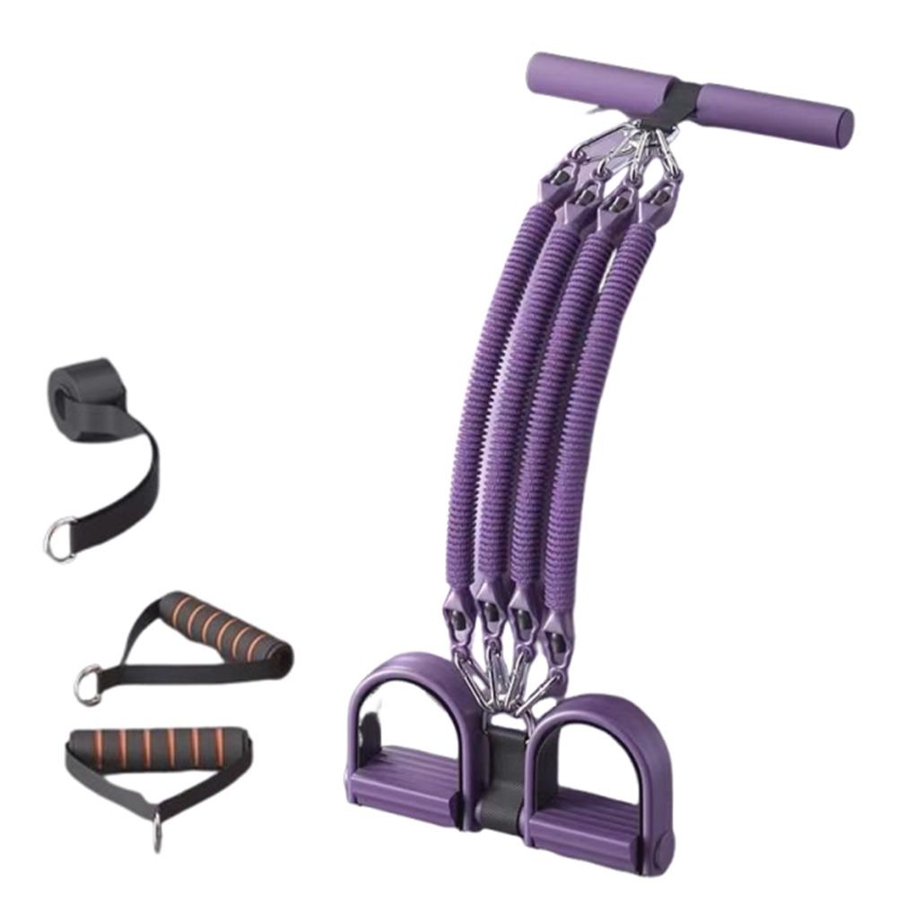 2/3/4-прядный педальный тренажер для подтягивания и скручивания, для похудения живота, 50/75/100 фунтов, педальный эспандер, многофункциональный, сверхпрочный