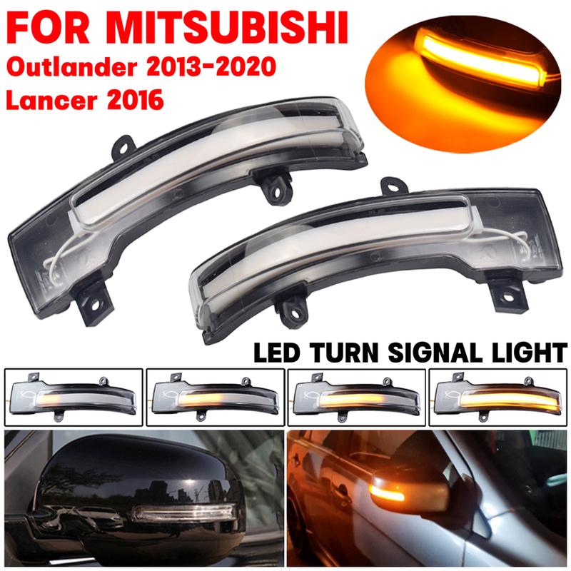 Для Mitsubishi Outlander 2013-2020 Lancer 2016 Светодиодный Динамический Поворотник Боковой Габаритный Огонек Повторитель Последовательная Лампа