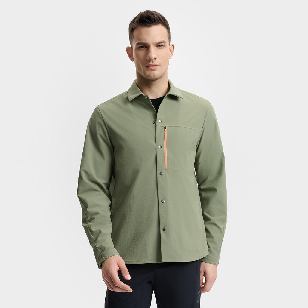 Fila Cycling Versatile Fashion Casual Sports Riding Comfortable Jacket Men Jacket Misty-Green A11M518704FKK