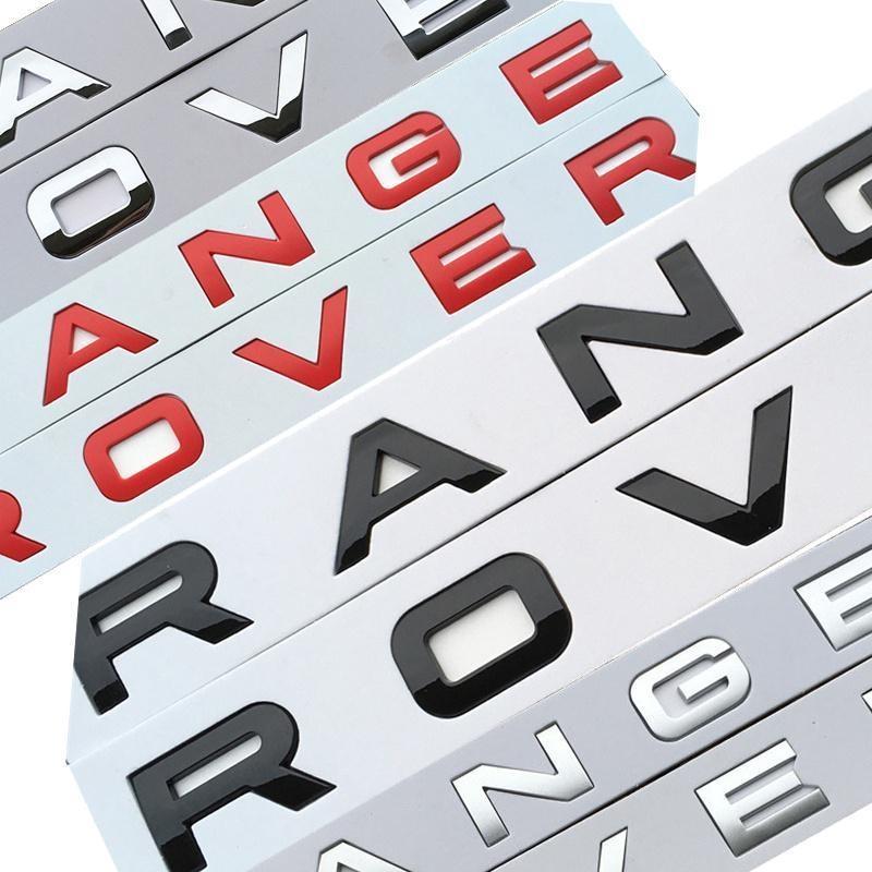 Chrome Car Styling Trunk Logo Letters Emblem Badge Sticker Cover For Range Rover Sport Evoque
