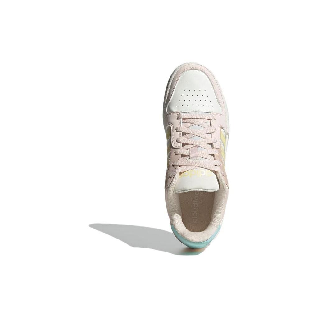 Adidas Neo Entrap Synthetic Leather Comfortable Low-Top Skate Shoes Women Sneakers Pink White ID6054