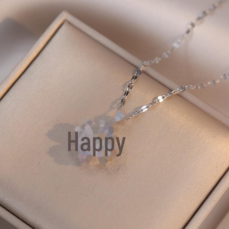 Ожерелье из титановой стали с четырехлистным клевером Haoshi: Элегантный, универсальный, высококачественный медный кулон