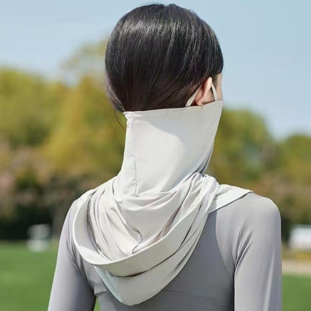 Защита от ультрафиолета Ice Silk Mask Регулируемая вуаль для защиты от ультрафиолета Солнцезащитная балаклава для лица Унисекс