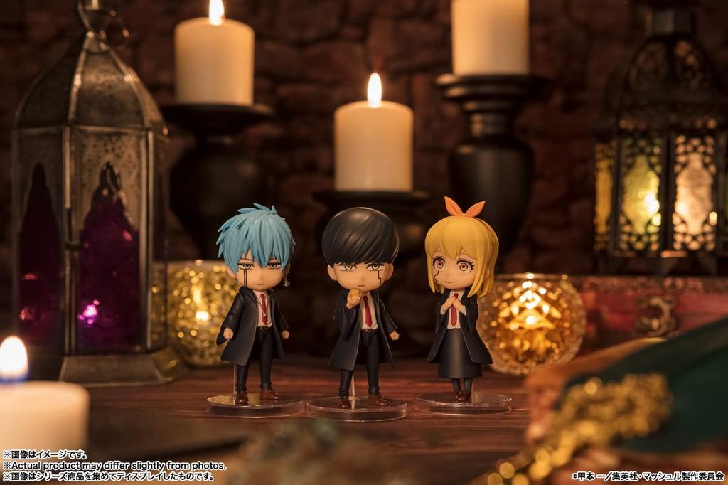 TAMASHII NATIONS Figuarts Mini Mashle Mash Approximately ABS PVC Painted Action Figure Burned, 90mm, &