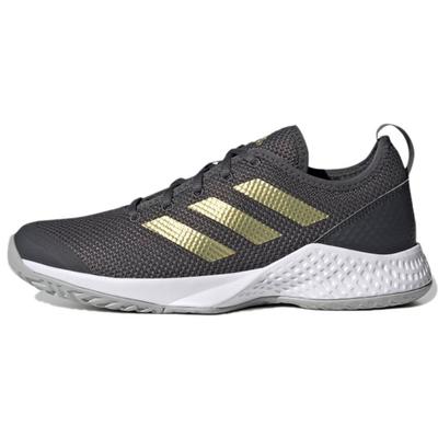 Court Control APAC Halo Многотканевые Удобные Нескользящие Дышащие Низкие Теннисные Кроссовки Женские кроссовки Серый Золотой H00943