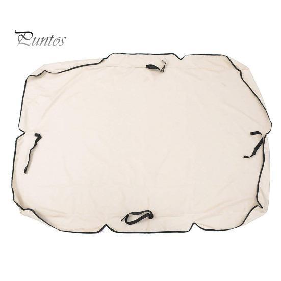 Garden Swing Canopy Replacement UV-Resistant Waterproof Easy To Install Silver-coated Oxford Cloth Swing Seat Cover Sun Shade