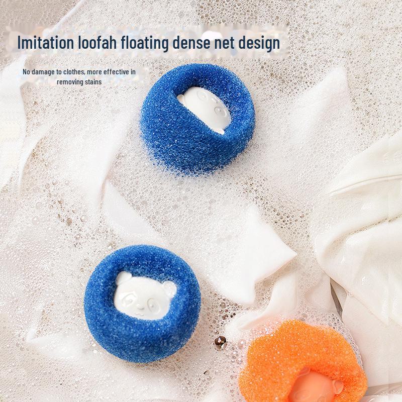 Шарик-губка Magic Laundry Decontamination — средство против наматывания, удаления волос и чистки одежды.