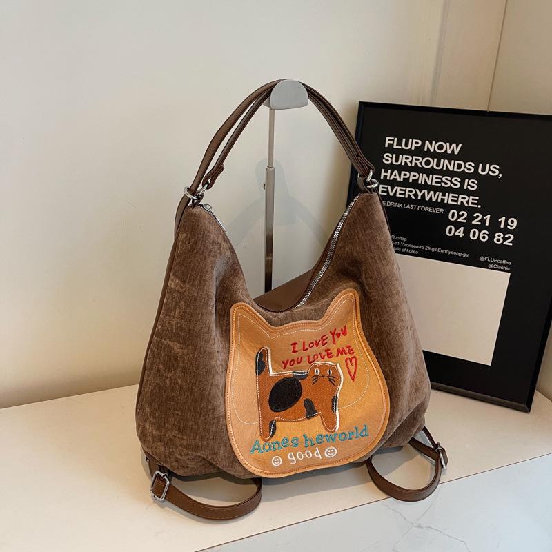 Женский рюкзак для поездок на работу и обратно 2024 года: Новая корейская сумка-тоут в стиле колледжа большой вместимости