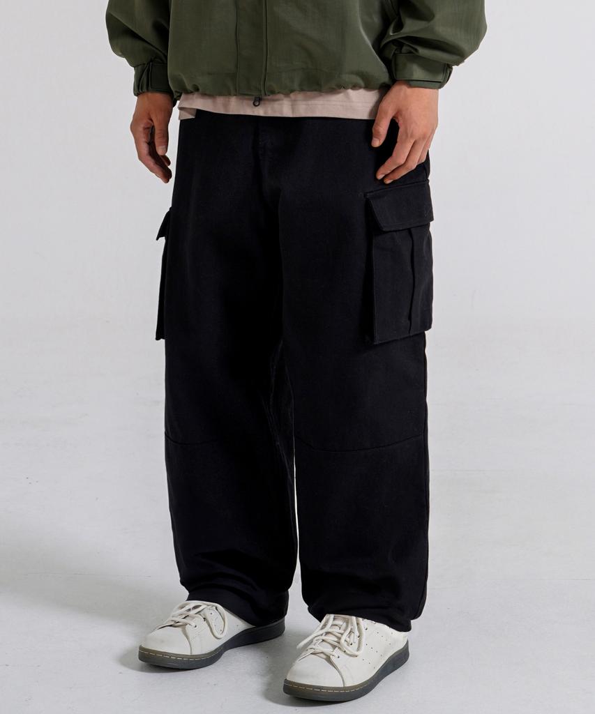 JEMUT Широкие брюки-карго Wild Wash Набор из 6 шт. Черный Solp2508