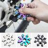 Portable 18 In 1 Mini Snowflake Multi Pocket Tool Spanner Hex Wrench Multipurpose Camp Survive Outdoor Hike Key Ring Key Chain