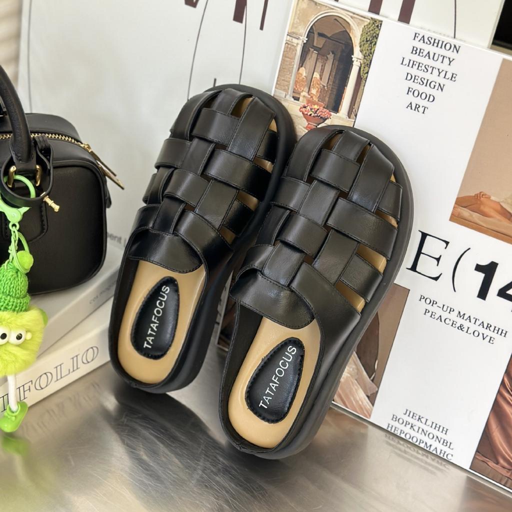 Женские летние новые мягкие кожаные сандалии на платформе