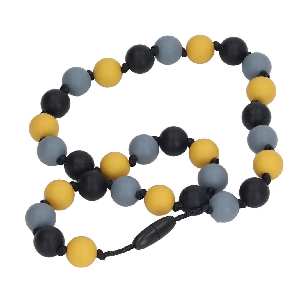 Baby Teething Necklace Anxiety and Stress Reduction Safe Silicone Teething Necklace for Kids