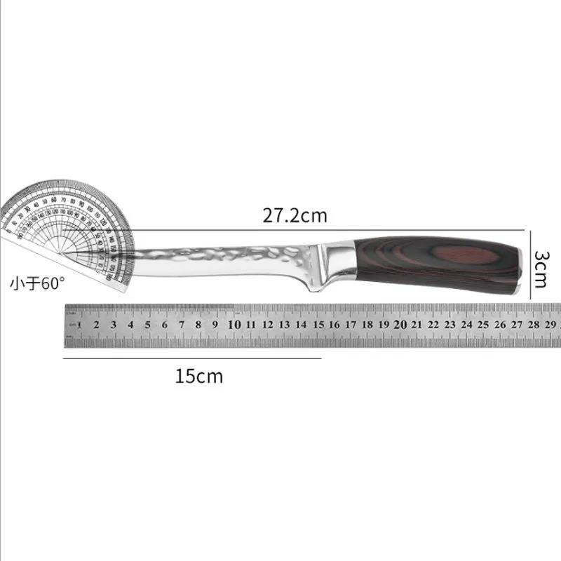 Нож для очистки овощей из нержавеющей стали, нож для резки мяса и рыбы, острый нож для разделки мяса, кухонный нож для обвалки овощей, инструмент для чистки овощей