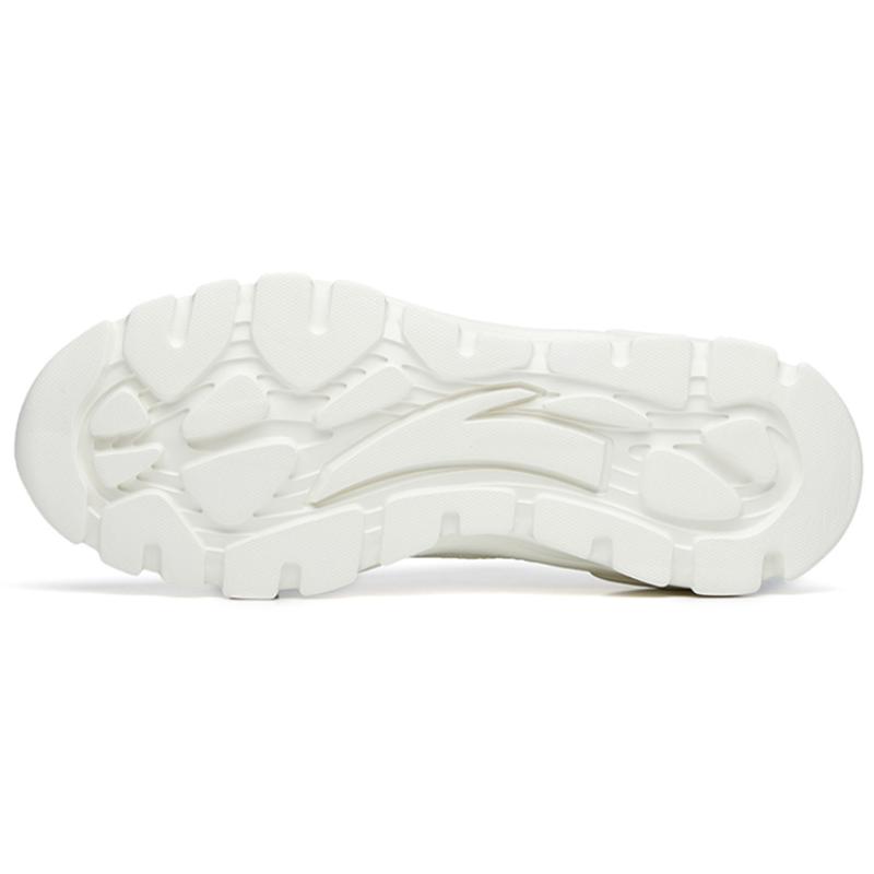 Anta Life Collection Повседневная обувь Женские низкие кеды Цвет: Слоновая кость Белый/Серебристый 922238832-2