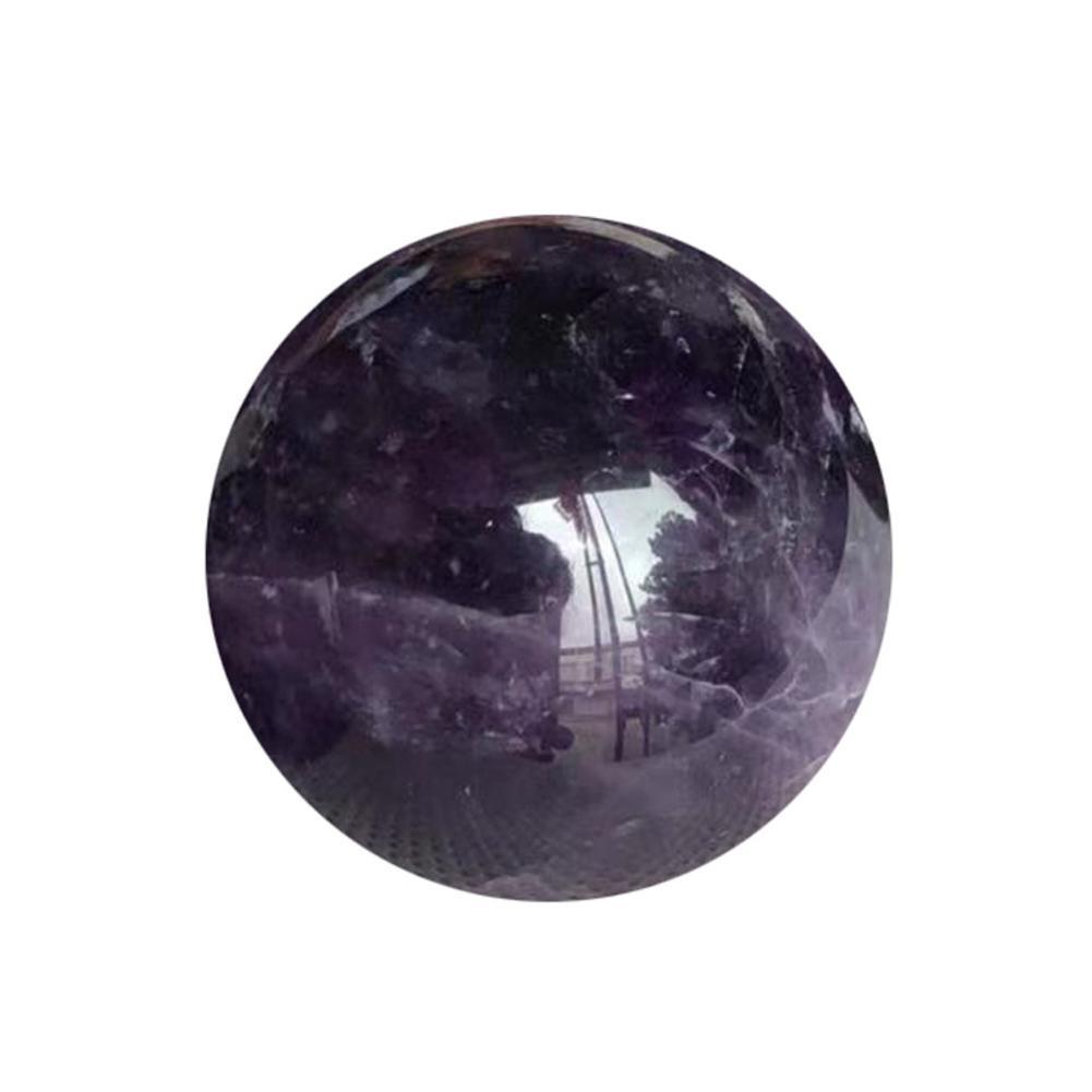 1pcs 2-2.5cm Natural Amethyst Quartz Stone Sphere Crystal Ball Fluorite D6W0