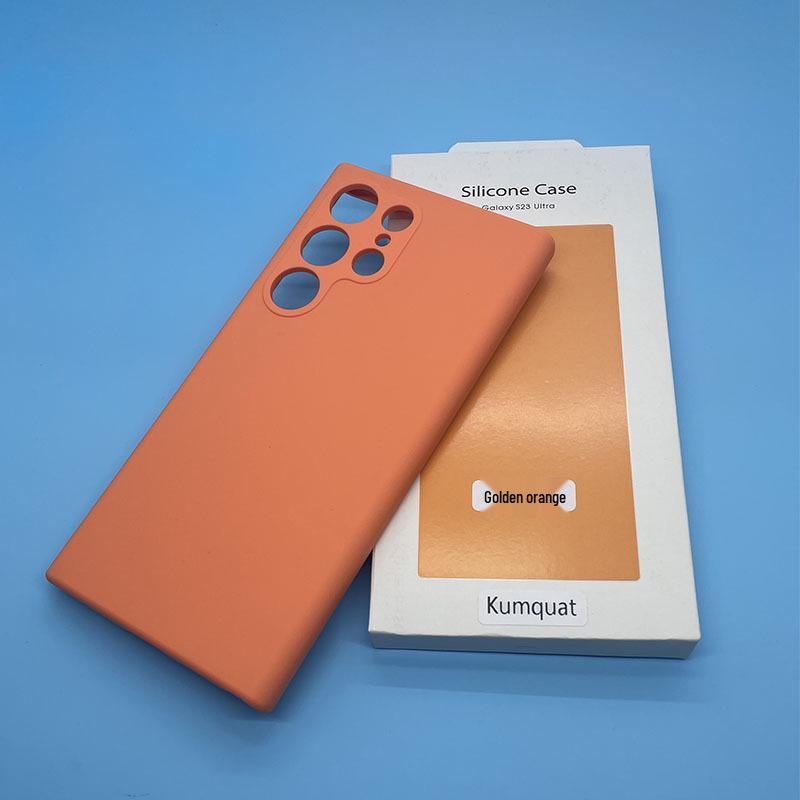 Чехол для телефона Samsung S25Ultra из жидкого силикона с полным покрытием - Защитный чехол S23 с ощущением кожи