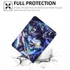 Tablet Case For iPad Pro 12.9 (2022)/(2021)/(2020)/(2018),Stand Pattern Print Leather+Clear Acrylic Cover with Pencil Holder