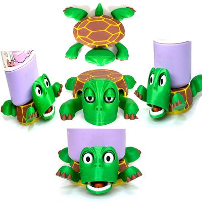 Забавная подставка под чашку в виде черепахи, подставка для кружки для чая и кофе, держатель для напитков, столовая посуда, декоративный 3D-печатный орнамент, домашний декор