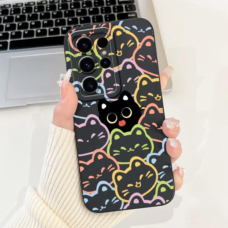 Чехол для Samsung Galaxy S24 Ultra Красивый мультяшный чехол S24Ultra S928B S928U Мягкий ТПУ чехол для телефона для Samsung S24 Ultra
