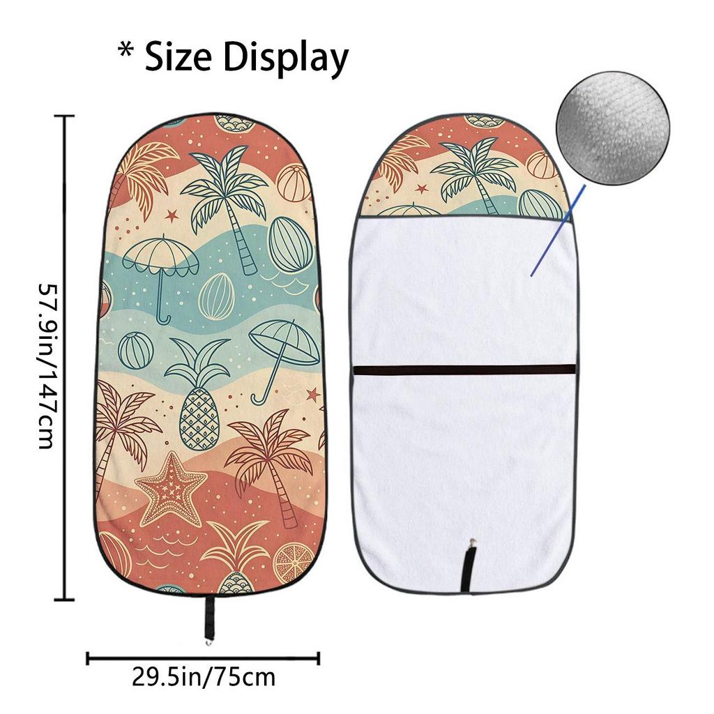 Car Seat Towel Cover - Universal Front Protector for Gym & Workout, All-Season Use