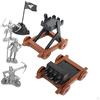 Игрушечная колесница солдат Средневековые фигурки для вечеринки Оформление сцены Диорама