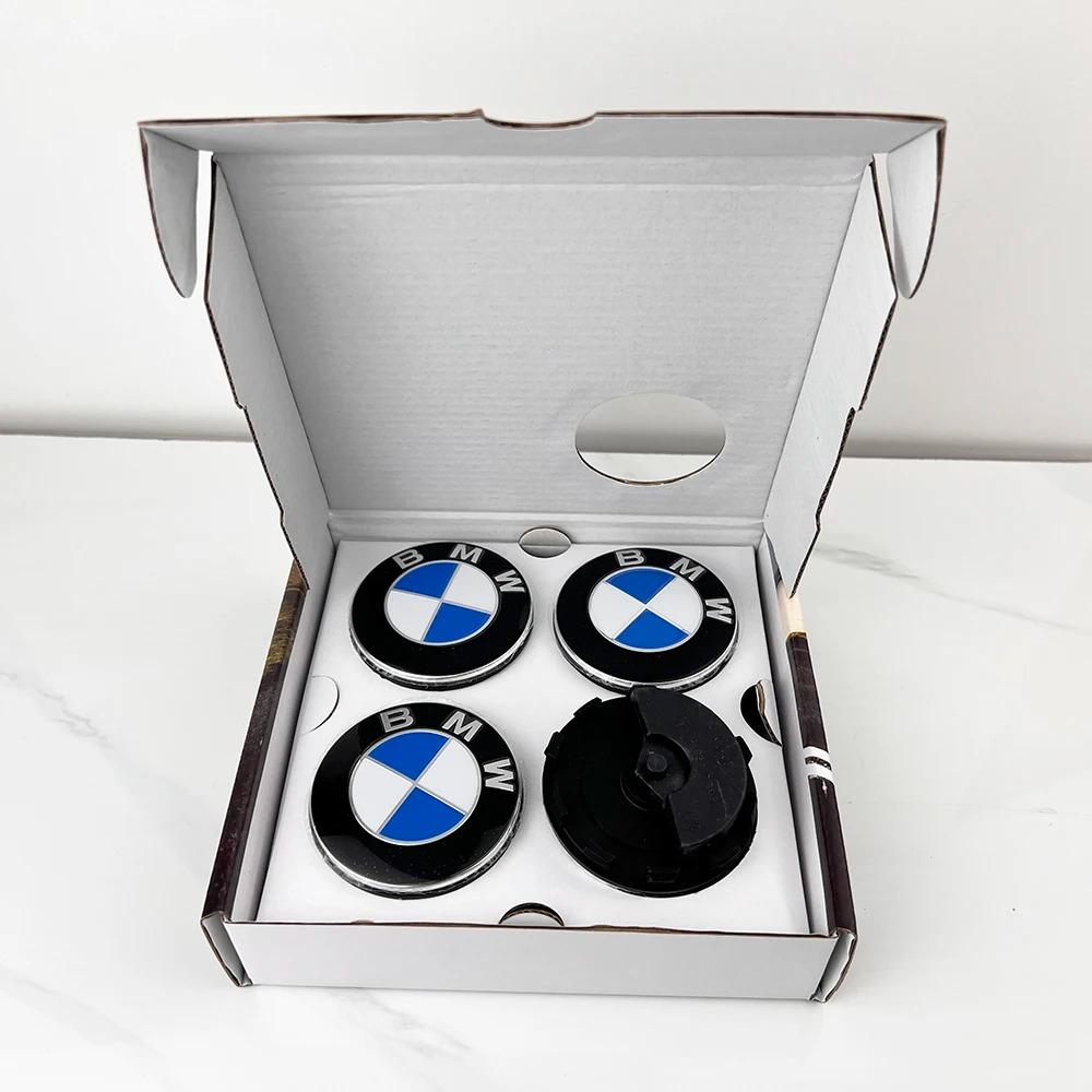 NTSM5 BMW GROUP 4Pcs 56MM 68MM Floating Wheel Center Cap For BMW M E39 E46 E60 E90 F10 F30 G32 G38 G01 G02 G05 F45 F46 F48 F49 F39 F90