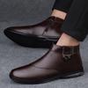 Модные ботинки челси из натуральной кожи класса люкс, высококачественные мужские зимние модные классические мужские удобные деловые мягкие кожаные ботинки