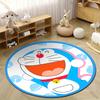 Multiple Sizes Doraemon Cartoon Print Round Carpet for Living Room Bedroom Table and Chair Sofa Home Decor Area Rug Play Mat