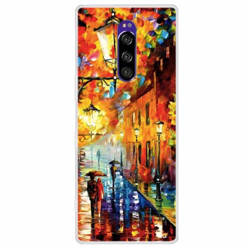 Чехол для Sony Xperia 1 Роскошные Животные Прозрачная Крышка для Sony Xperia1 XZ4 SO-03L SOV40 J8110 J9150 J8170 Корпуса Чехлы для Телефона