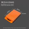 1Pcs Orange Drill Bits Storage Box Plastic Hardware Tool Box  For Twist Drill Tap Accessories