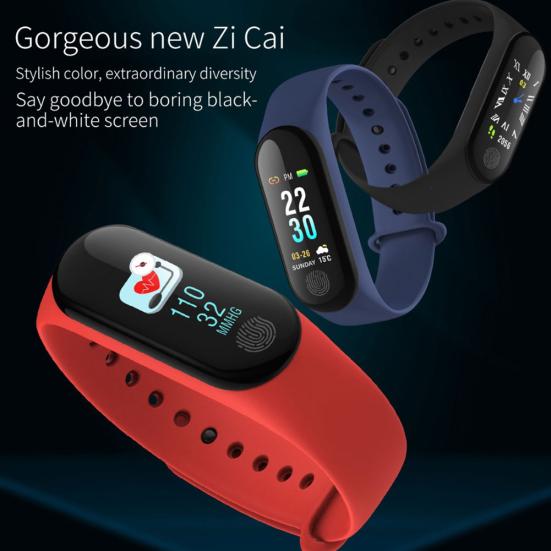 M3 Plus HR Монитор артериального давления Пульсометр Фитнес-трекер Умный браслет