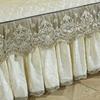 Кружевное бархатное покрывало King Size, стеганая юбка с рюшами, эластичное покрывало для кровати размера «queen-size», наволочки, мягкие и теплые европейские 3 шт.