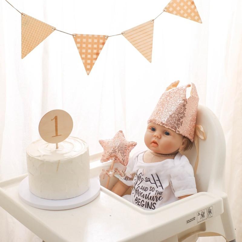 Children Birthday Party Headband Dazzlings Wand Kids Birthday Party Accessories for Children Birthday Celebrations Gift