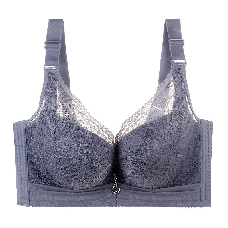 Sexy Bra Underwear Female Bra Thin Section with Steel Ring Big Yards To Increase The Winter Chest Shrinkage Thinning