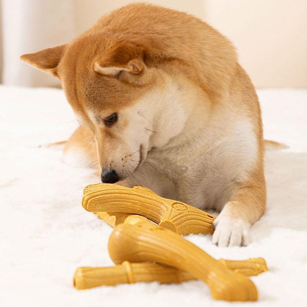 2 шт. Палочки для жевания для собак цвета дерева, устойчивые к укусам, интерактивные игрушки для собак, игрушки для жевания для собак для чистки зубов