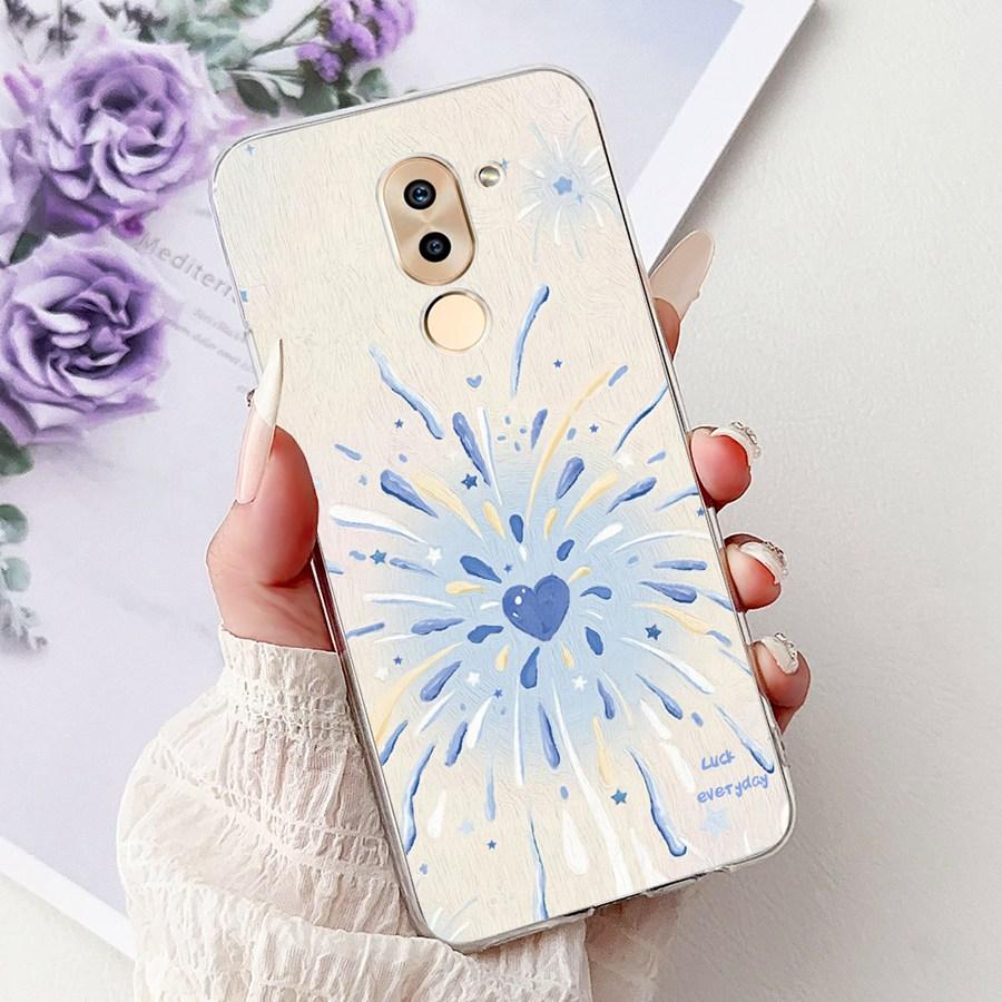 Чехол для Huawei GR5 2017 BLL-L23 Чехол Модный Рисунок Мягкий Силикон Funda для Honor 6X BLN-L21 6 X gr5 2017 Capa Couqe