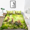 3D Printed Rabbit Bedding Set Cute Animal Down Duvet Cover Pillowcase 2/3 Pieces AU/EU/DE Full Size Soft Home Textile Easter Quilt Cover