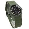 Casio Аналоговые часы MQ-24-1B2L / -24UC-3B с уретановым ремешком, унисекс, черные с золотыми арабскими цифрами или матово-зеленые, импортные.
