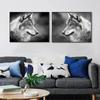 Black and White Elephant Giraffe Tiger Lion Wall Art Posters Animal Canvas Prints Painting Pictures for Living Room Home Decor No Frame