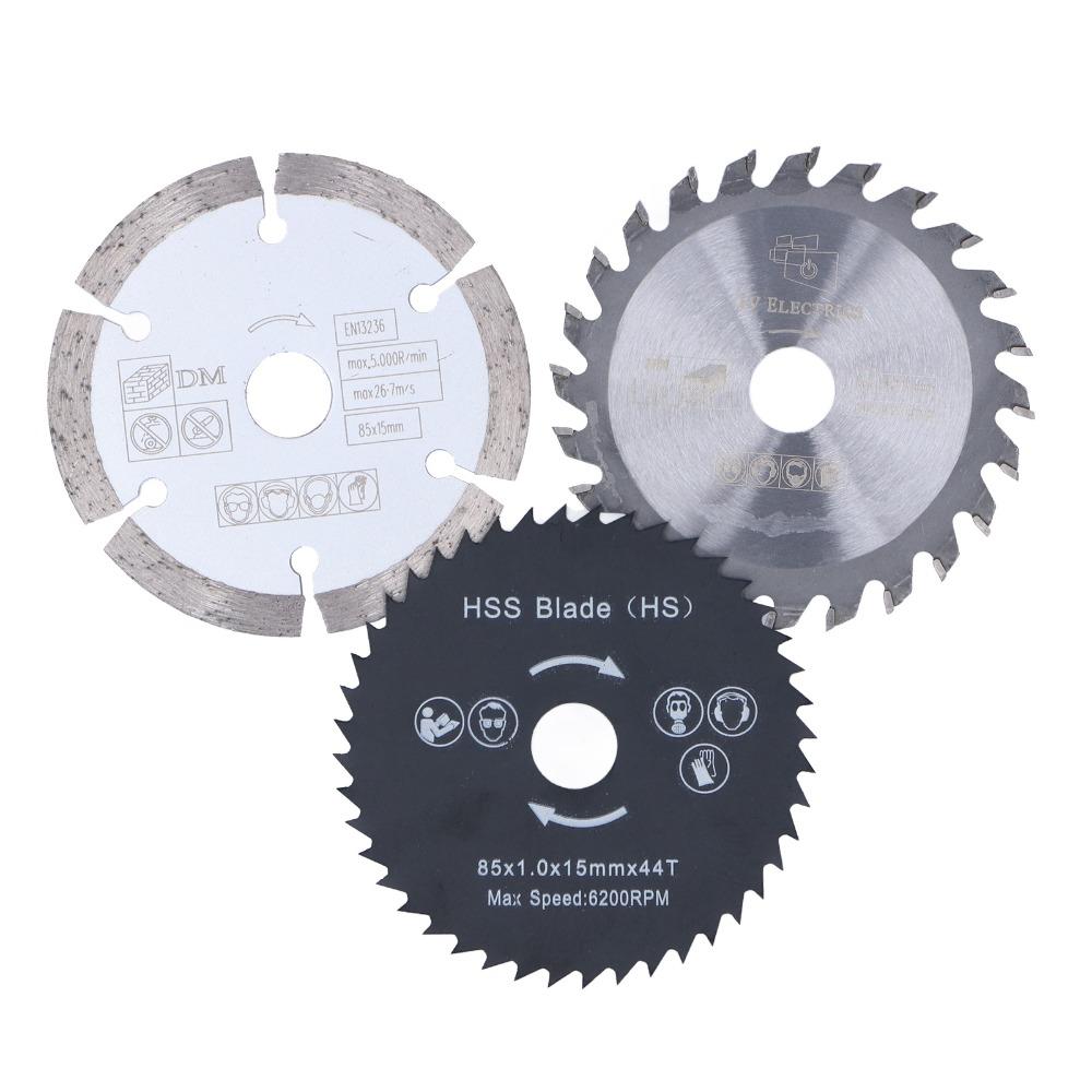 4pcs 3-3/8 Inch Diameter Mini Circular Saw Blade Circular Saw Blade Set  For Tile Grout Concrete