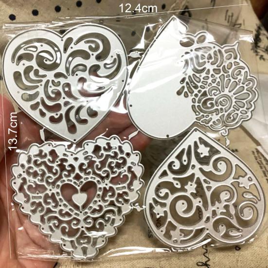 Полые штампы в форме сердца DIY трафареты для скрапбукинга тиснение шаблон декора