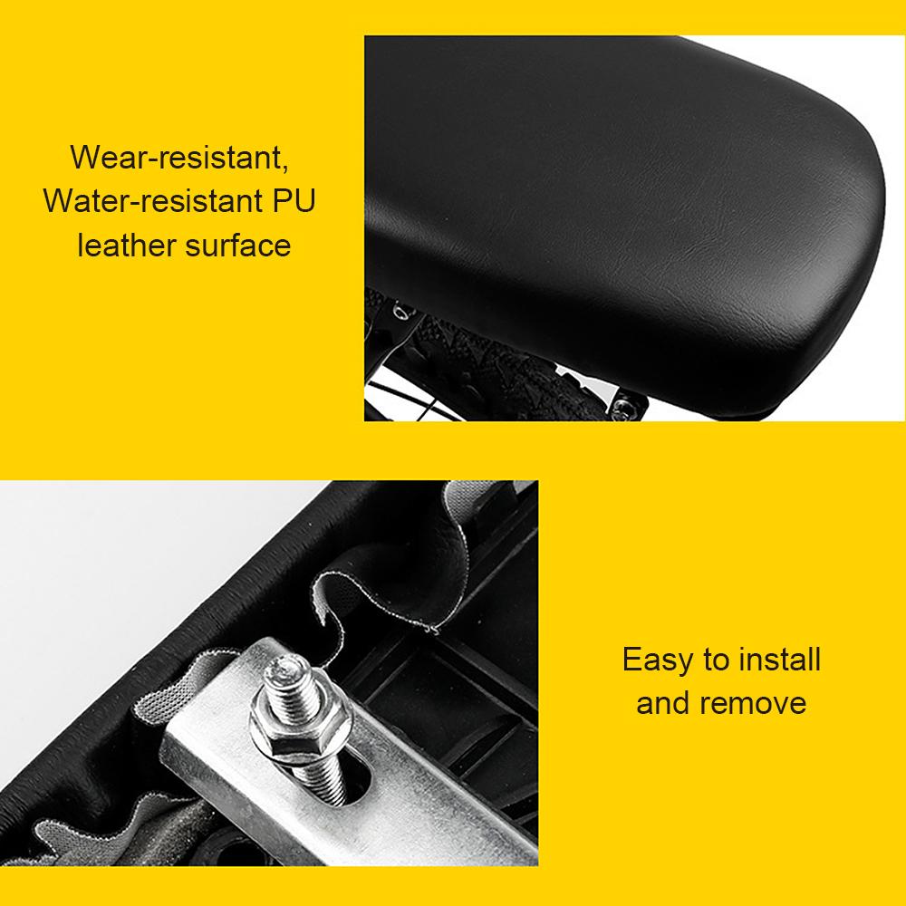 Велосипедное заднее сиденье Велосипед MTB Горный велосипед Мягкая удобная подушка из искусственной кожи Сиденье на задний багажник велосипеда Детское заднее сиденье