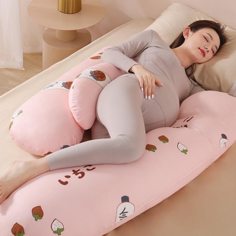 J-Shaped Pregnant Women's Waist Pillow Soft Comfort Pregnancy Pillow Abdominal Support During Pregnancy Cushion Maternity Pillow