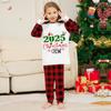 Рождественские семейные комплекты пижамы, домашняя одежда, семейные комплекты топов с длинными рукавами и брюк