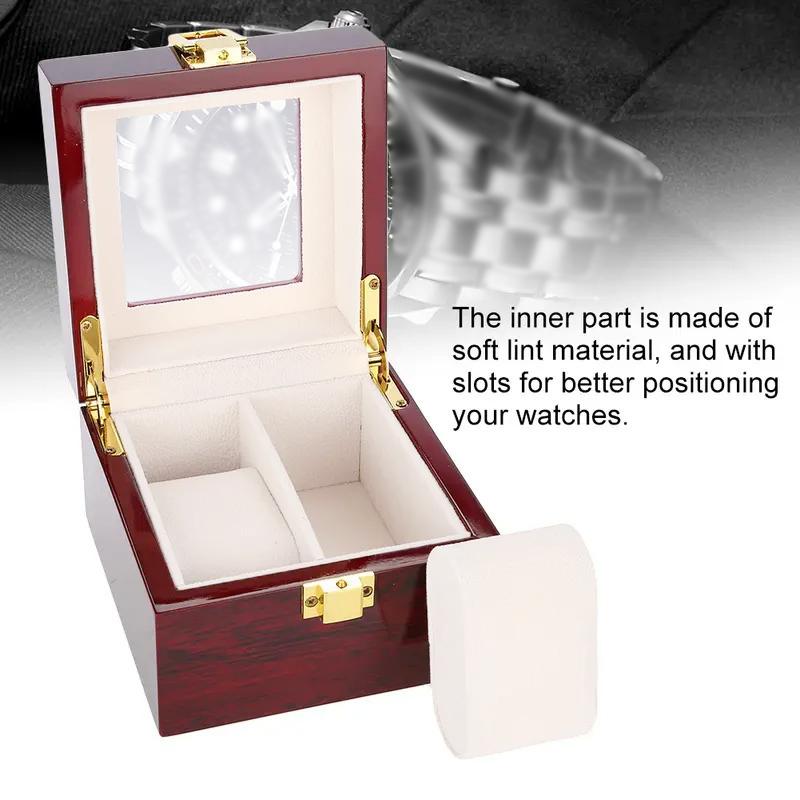 1 шт. витрина для часов винтажные визуальные часы ювелирные изделия дисплей деревянная коробка для часов роскошь 2/3/5 сетки