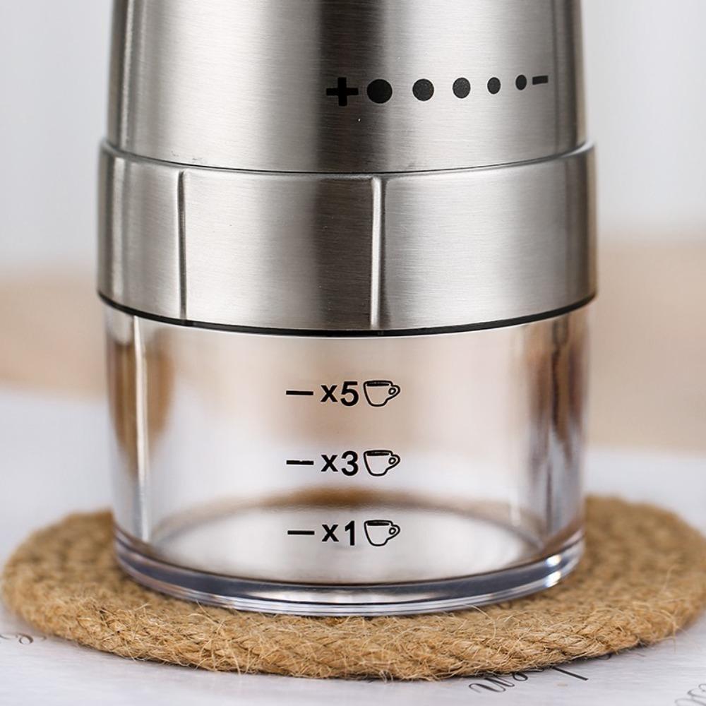 Automatic Portable Electric Coffee Grinder Adjustable Burr Coffee Bean Grinding Machine Home